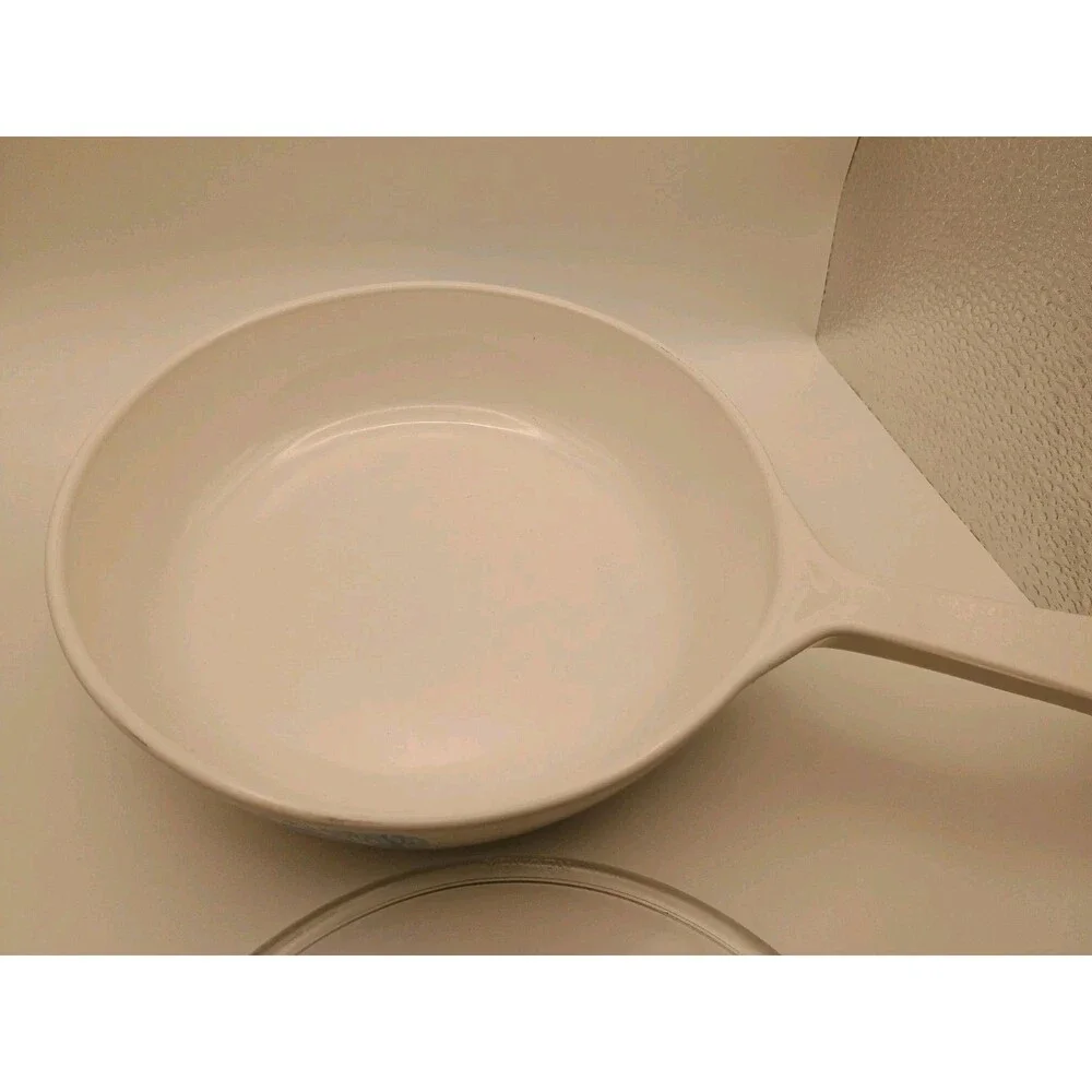 Vintage Corningware Browning Skillet Amana Radarange W/ Replacement Lid